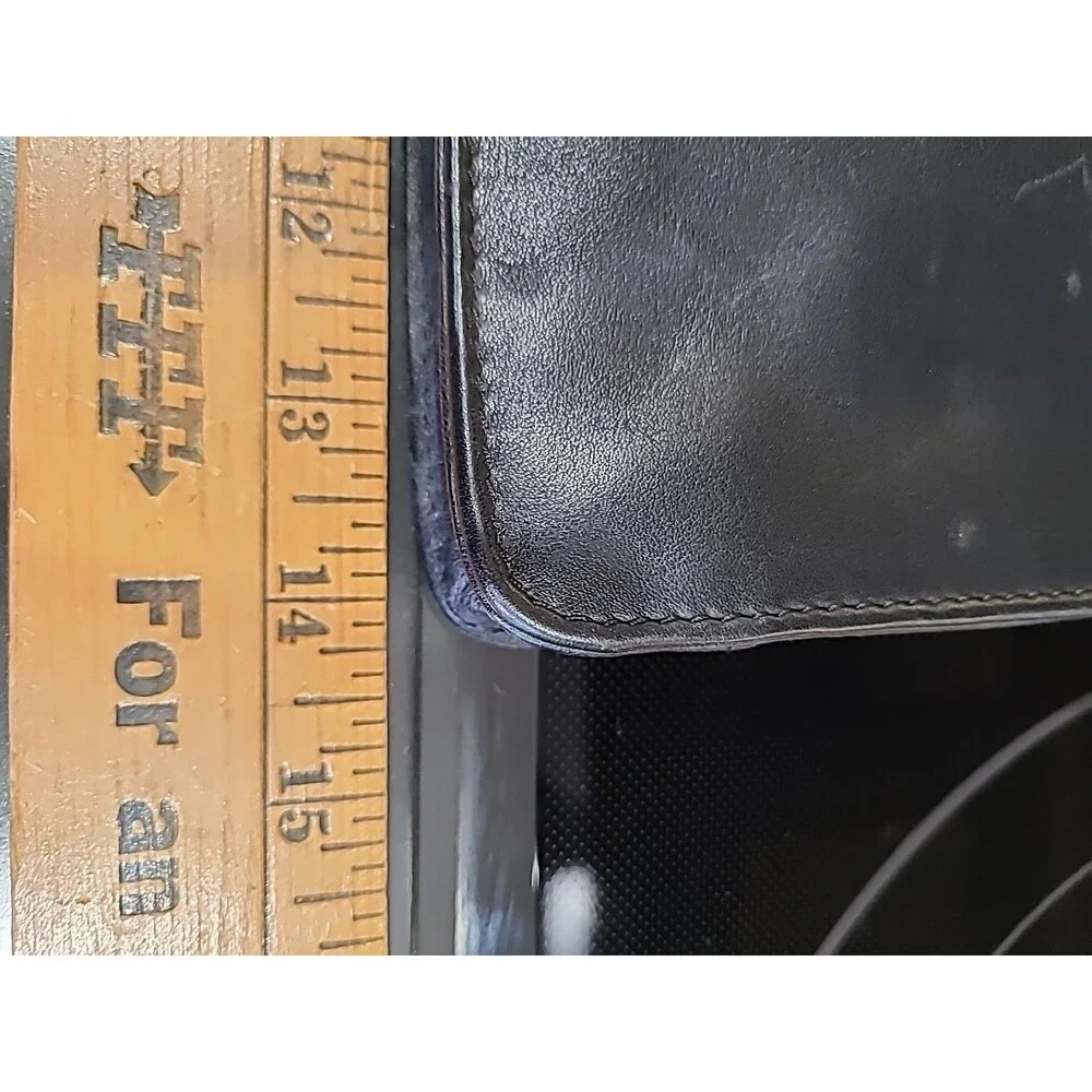 Kenneth Cole Leather 3pc Messenger Portfolio Shoulder Bag wallet Excel Cond